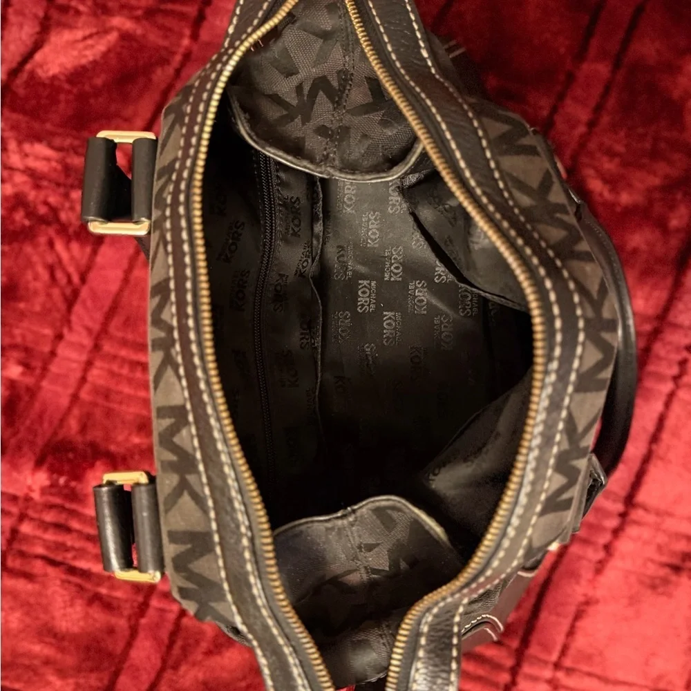 Michael Kors Black Tote with Gold Hardware